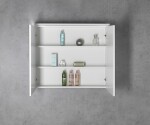AQUALINE - KAWA STRIP Galérka s LED osvetlením 80x70x22cm, biela WGL80S