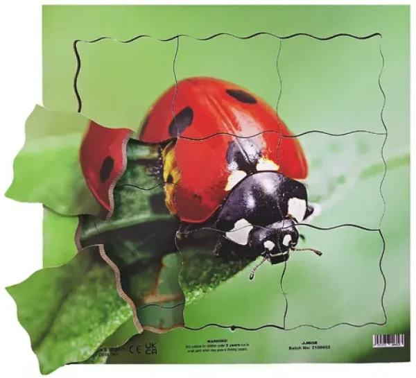 Just Jigsaws 602 Lienka a jej životný cyklus - drevené vrstvené puzzle