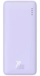 Baseus P10022801513-00 Airpow 10000mAh 20W fialová / Powerbanka / 1x USB-A + 1x USB-C + 1x microUSB (P10022801513-00)
