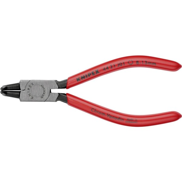 Knipex 44 21 J01 kliešte na poistné krúžky Vhodné pre vnútorné krúžky 8-13 mm Tvar hrotu zahnutý o 90°