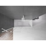 MEXEN/S - Velar Dvojkrídlová posuvná vaňová zástena 80 x 150, transparent, biela 896-080-000-01-20