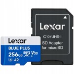 Lexar Blue Plus MicroSDHC 256 GB Class 10 UHS-I/U3 A2 V30 (LMSBLPL256G-BNANG)