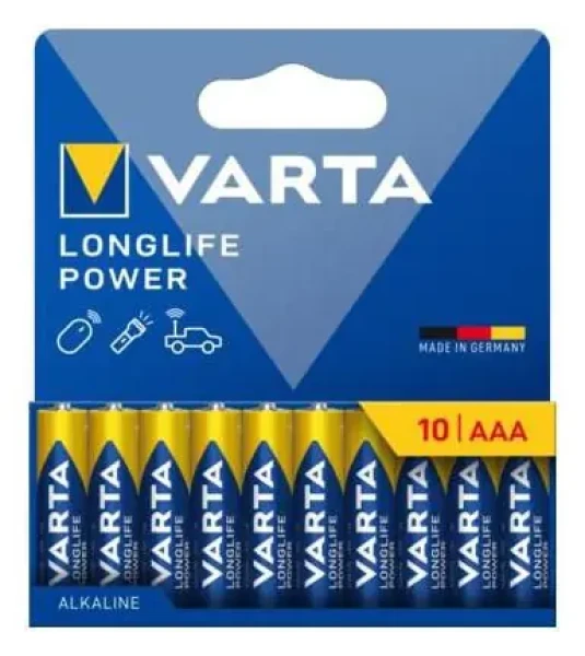 Varta Longlife Batéria AAA 10ks / 1.5V / alkalická / v blistri (116029)
