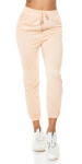 Trendy high-waist jogging pants pink L/XL