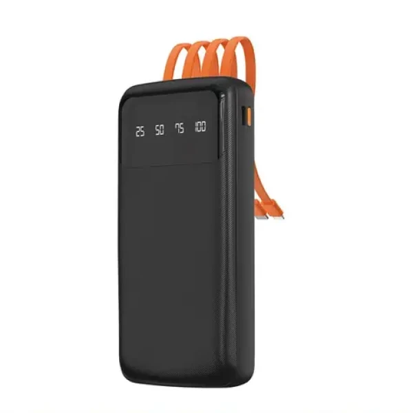 Dudao K6Pro 10000mAh čierna / Powerbanka / USB-C kábel / Lighting (82237)