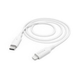 Hama Nabíjací kábel USB USB 2.0 Apple Lightning konektor, USB-C ® zástrčka 1.00 m biela 00201598; 00201598