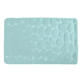 MSV Pebbles kúpeľňová predložka 40 x 60 cm pastelovo zelená / PU pena / protišmyková