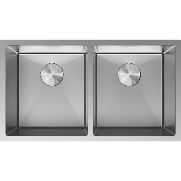 MEXEN - Binox oceľový drez 2-bowl 800 x 450 mm, nerez 6421802000-01