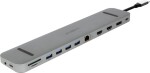 Adesso Plusonic USB-C Docking Adapter/Hub 9in1 with HDMI/DP/LAN/USB