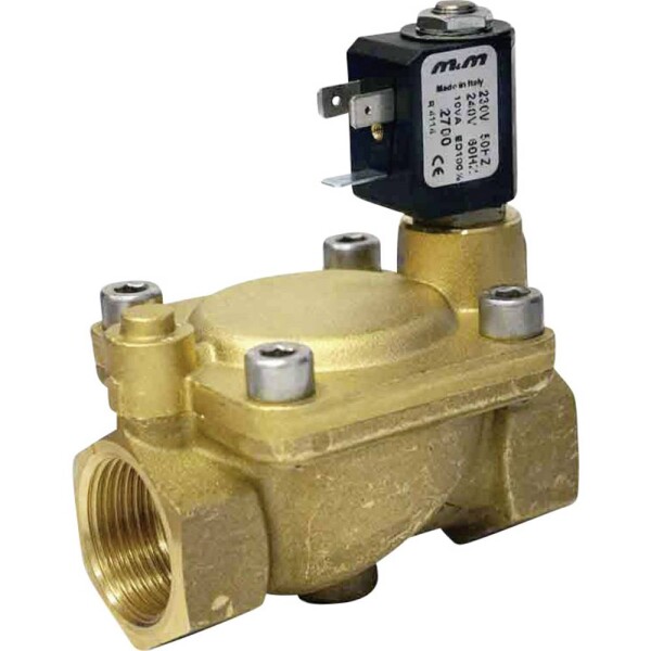 2/2-cestný pneumatický ventil M & M International B222DBY, G 1, 230 V/AC; B222DBY