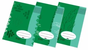 PAPIERNE BRNO Školský zošit 565e 1 ks (mix) / Formát: A5 / Počet stránok: 60 / Štvorčekový (5x5 mm) (130398)