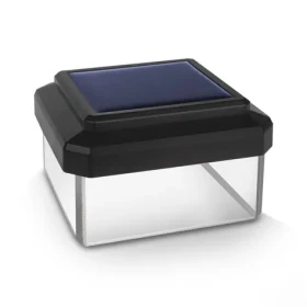 Solárne LED svetlo na stĺpik GB125 čierna / Vonkajšie solárne svietidlo / Stĺpiková a nástenná montáž / Výdrž 8 h (GB125)