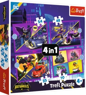 Trefl - Puzzle - Batwheels: Zoznámte sa 4v1