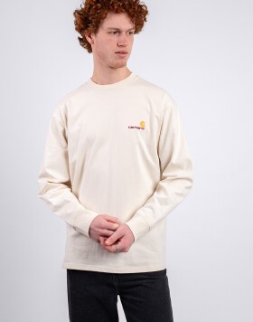 Carhartt WIP L/S American Script T-Shirt Natural M