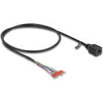 Delock 88005 RJ45 sieťové káble, prepojovacie káble CAT 5e 0.50 m čierna 1 ks; 88005
