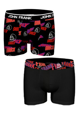 Pánske boxerky John Frank JF2BHYPE07 2PACK černá