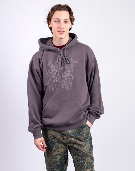 Carhartt WIP Hooded Hackwork Sweat Porphyry/Fleur de Sel L