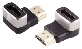 MicroConnect Uhlový adaptér HDMI (FM) 90 ° čierna / Adaptér / 8K (HDM19F19MA2-8K)