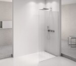 POLYSAN - ARCHITEX CHROM sprchová zástena 662 sklo Flute AXC70FL