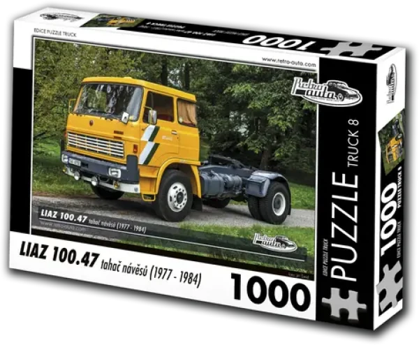 RETRO-AUTA Puzzle TRUCK č.8 Liaz 100.47 ťahač návesov (1977-1984)