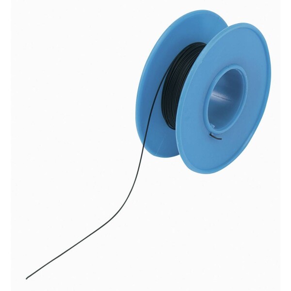TRU COMPONENTS 1566846 navíjací drôt, Wire Wrap, 1 x 0.13 mm², čierna, 15 m; 1566846