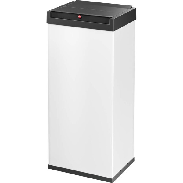 Hailo Bix-Box Swing XL 8602310 odpadkový kôš, 52 l, ocelový plech, (d x š x v) 340 x 339 x 763 mm, biela, čierna, so samozatváracím vekom, 1 ks; 8602310