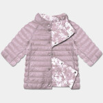 Dirty Pink/Floral obojstranná dámska bunda s 3/4 rukávmi Minority (M23-7010-57) odstíny růžové 48