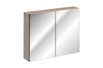 COMAD - Zrkadlová skrinka 80cm 2 dvierka SANTA FE TAUPE 5907611652572