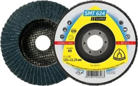KLINGSPOR SMT624 / Brúsny lamelový tanier / Zrnitosť 40 / 180 mm / Otvor 22,23 mm (322783)