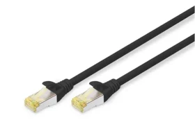 Digitus CAT 6A čierna / Patch kábel / S/FTP / AWG 26/7 / 0,5 m (DK-1644-A-005/BL)