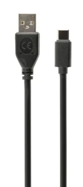 Gembird USB 2.0 A (M) - USB-C (M) kábel 1 m čierna (CCP-USB2-AMCM-1M)