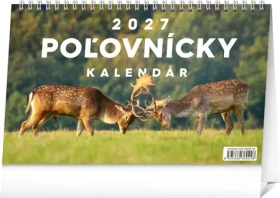 NOTIQUE Poľovnícky 2027 / Stolný kalendár / 23,1 × 14,5 cm / slovenské sviatky