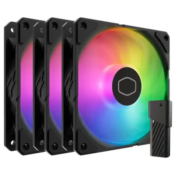 Cooler Master SickleFlow Edge 120 ARGB 3ks biela / 120mm / Loop Dynamic Bearing / 32.8 dB @ 2500 RPM / 70.7 CFM / 4-Pin (MFX-B2DN-253P2-R2)