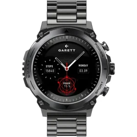 Garett Atom Black Steel / Chytré hodinky / 1,43 "AMOLED / IP68 / telefonovanie / Android iOS (5904238486856)