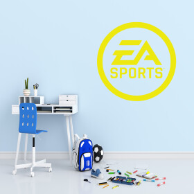 Veselá Stena Samolepka EA Sports Farba: žltá, Veľkosť: 80 x 80 cm