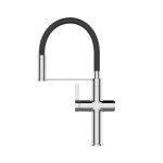 INVENA - Drezová batéria s filtrom PERISA chróm / čierna BZ-51-F08-V