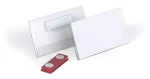 Durable transparentný / Menovka s magnetom / 40x75 mm / PVC / 25 ks (811619)