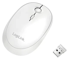 LogiLink Bezdrôtová myš biela / Bezdrôtová myš / 800/1200/1600 DPI / Bluetooth 4.0 / 2.4 GHz (ID0205)
