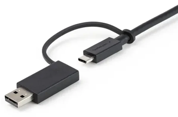 StarTech kábel USB-C s adaptérom USB-A čierna / Kábel / USB 3.2 Gen2 10Gbps / 1 m (USBCCADP)
