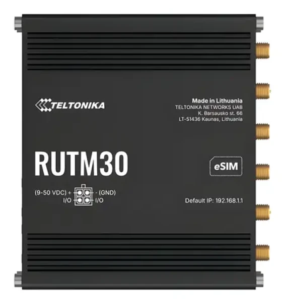 Teltonika RUTM30 / Router / Mobilná sieť / WiFi / 5G / LTE (RUTM30000000)