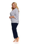Dámske pyžamo 7122 - Doctornap Bílá 3XL