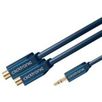 ClickTronic HQ OFC Y redukcia Jack 3,5mm - 2x Cinch stereo, M/F, 10cm (4040849704925)