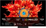 55" TCL 55MSQLED85L čierna / Televízia / 4K UHD / SQD-Mini LED / 144Hz / 4X HDMI 2.1 / DVB-T2/C/S2 / Google TV / 60W BO (55MSQLED85L)