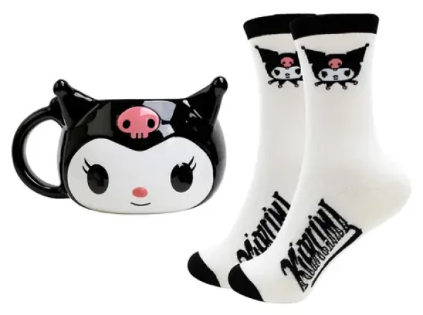 BLUESKY Hrnček Kuromi 3D s ponožkami / licencia Sanrio (KR705260)