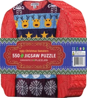 EUROGRAPHICS Puzzle v plechovej krabičke Vianočné svetre