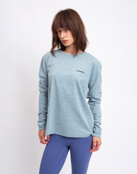 Patagonia W's L/S P-6 Logo Responsibili-Tee® Blue Sage M