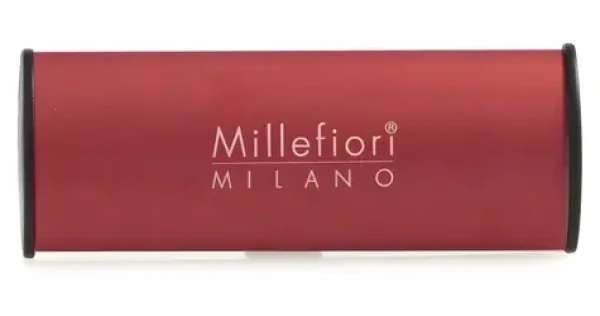 Millefiori Vanilla Wood červená / Osviežovač vzduchu do auta / vôňa vanilka a drevo (18CARRD)
