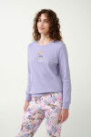Vamp - Bavlnené pyžamo s potlačou 21303 - Vamp lavender sweet S