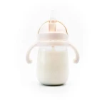 Kidnort Bringebaer Hrnček so slamkou 240ml béžový (KID000044)