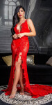 Soo Seductive! open back lace Red Carpet Dress Red Einheitsgroesse